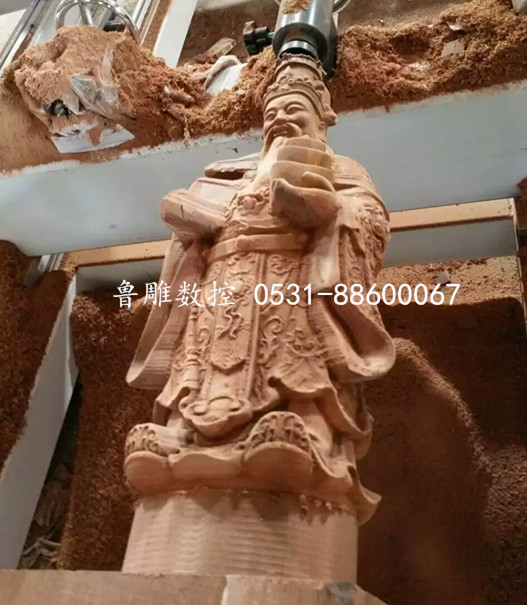 三维立体雕刻机制作的财神雕像、观音佛像