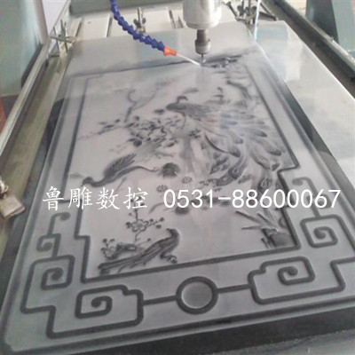 石材浮雕雕刻花草字样品图 石材浮雕雕刻花草字样品图